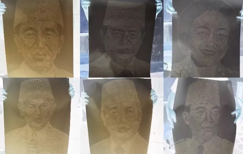 Lukisan Wajah Presiden Viral Media Sosial